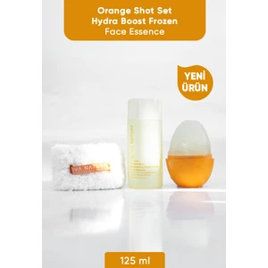 Iva Natura Orange Face Shot - Frozen Face Essence 3'lü Set (ESSENCE+HAVLU+BUZ KALIBI)