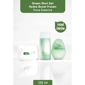 Iva Natura Green Face Shot - Frozen Face Essence 3'lü Set (Essence+Bileklik Havlu+Buz Kalıbı)