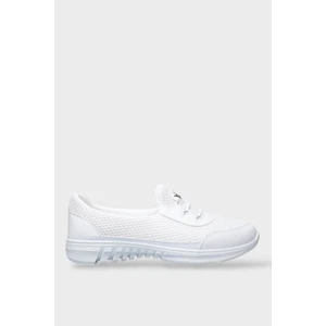 Kadın Ortopedik Fileli Anne Babet Günlük Ayakkabı Beyaz