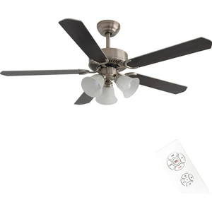 Dlc Brısote Mat Krom Tavan Vantilatörü 132 cm