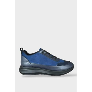 Bağcıklı Kadın Spor Sneaker Ayakkabı LACİVERT