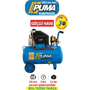 Hava Kompresörü 50 lt (Yağlı)
