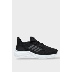 Kadın Hafif Hava Alabilen Triko Spor Ayakkabı Siyah - Beyaz