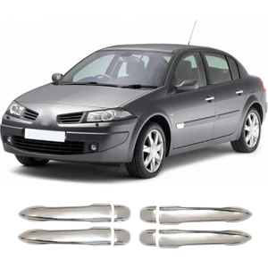 Renault Megane 2 Uyumlu 2004-2010 Krom Kapı Kolu 4 Kapı Paslanmaz Çelik