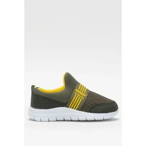 Unisex Lastilkli Hafif Airfle Çocuk Spor Ayakkabı  Haki