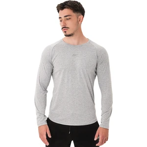 Elite Reglan Uzun Kollu T-Shirt Gri Melanj