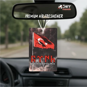 Jet Hızında Jethızında Türk Yazılı Bayrak Tasarımlı Oto Kokusu