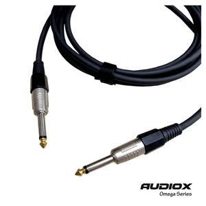 Audıox Omega Series 6.3 mm Mono Jak Kablo | Gitar – Amfi – Klavye Bağlantı Kablosu | Enstrüman Kablosu
