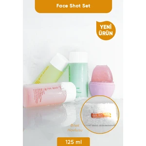 Iva Natura Face Shot- Frozen Face Essence 5'li Set (Green+Red+Orange+Bileklik Havlu+Buz Kalıbı)