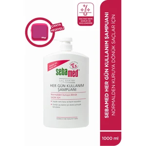 Her Gün Kullanım Hassas Saçlar İçin Günlük Saç Bakım Şampuanı 1000ml - Makyaj Çantası Hediyeli Set