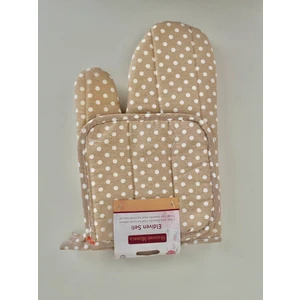 1 Adet Isıya Dayanıklı Elyaf Korumalı Eldiven 1 Adet Tutacak Puantiyeli 2 Li Mutfak Seti