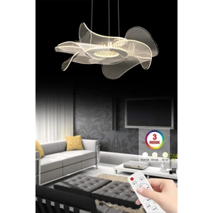 Istanbul Avize Nergis Lüx LED Gold Kumandalı 3 Renk Modern Ledli Avize