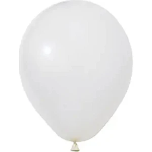 20 Adet 5 Inç 13 cm Pastel Beyaz Balon Doğum Günü Süsleme