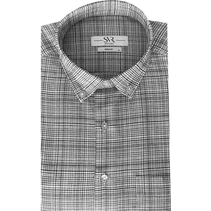 Bol Kesim Cepli Ekose Desenli Kısa Kol Erkek Gömlek