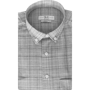 Bol Kesim Cepli Ekose Desenli Kısa Kol Erkek Gömlek