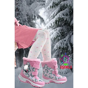 Hafif Rahat Suya Dayanıklı Kız Çocuk Kar Botu