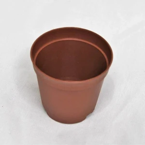 5,5cm Kahverengi Üretim Saksısı, 10 Adet, Kaktüs ve Sukulent Saksısı