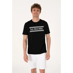 U.s. Polo Assn. Erkek Siyah Tişört 50306907-VR046