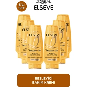 L'Oreal Paris 6'lı Elseve Mucizevi Yağ Besleyici Saç Bakım Kremi 250 ml