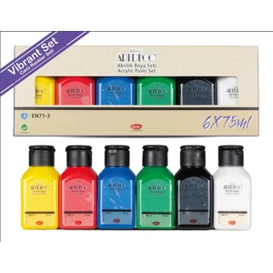 Akrilik Boya Set Canlı Renkler 6 x 75ml 070I