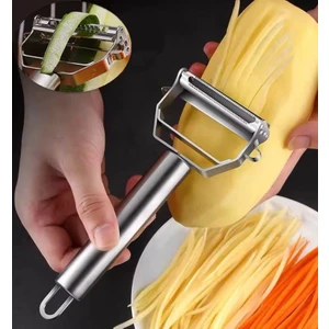 Melodik Dizayn Saman Patates Jülyen Sebze Doğrayıcı Metal Çok Fonksiyonlu Soyacak
