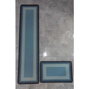 Yazısız Model Mutfak Paspası Su Emici Banyo Paspası Kaymaz Tabanlı 156X38 cm Takım 38X58 cm M-61