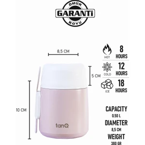 Ömür Boyu Garantili Bento Paslanmaz Çelik Yemek-Mama Termosu Sweet Dreams 0.50 Lt- (17 Oz)