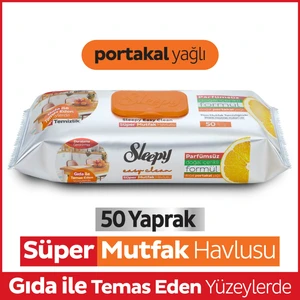 Easy Clean Süper Yüzey Temizlik Mutfak Havlusu&Mendili Portakal Yağlı 50 Yaprak

