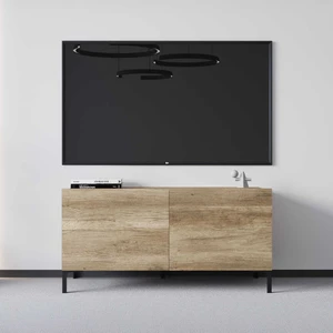 adore mobilya Roma 2 Kapaklı Modüler Tv Ünitesi - Açık Ceviz (Tori) 120X70X43 cm (Gxyxd)