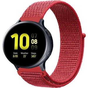 Samsung Galaxy Watch Active 2 40MM / 44MM Akıllı Saat Uyumlu Spor Kumaş Desenli Cırt Cırtlı Kordon Kayış