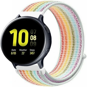 Samsung Galaxy Watch Active 2 40MM / 44MM Akıllı Saat Uyumlu Spor Kumaş Desenli Cırt Cırtlı Kordon Kayış
