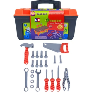 Lc Oyuncak Plastik Tamir Seti – 25 Parça Eğitici Alet Kutusu