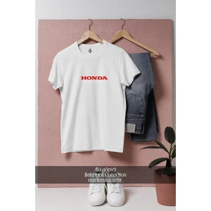 Oversize Honda Slogan  Tasarımlı Unisex T-Shirt