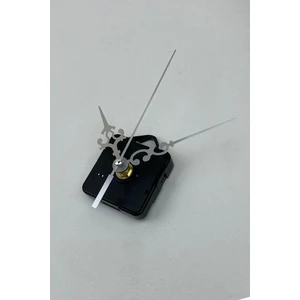 Mooclock Saat Mekanizması, Akar Sessiz Duvar Saati Mekanizma, 14 mm Şaft, Akrep-Yelkovan-Saniye-(Askılı)Kısa