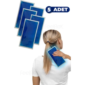 Sıcak Soğuk Kompres Jel Termojel 13X26CM, Isıtır Soğutur Agrı Giderır, Buz Paketi Jel 5 Adet