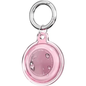 Airtag Şeffaf Su Geçirmez Koruyucu Kılıf Metal Anahtarlık Aparat ve Dayanıklı Silikon