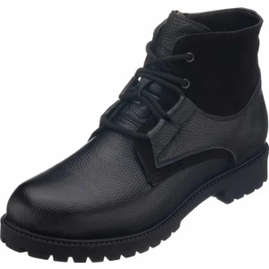 Costo Shoes 45 - 46 - 47 - 48 -49 - 50  YNS2002 Siyah Büyük Numara Dana Derisi Rahat Geniş Kalıp Erkek Bot