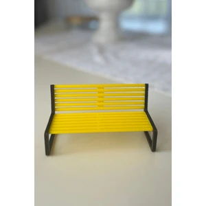 Minyatür Park Bankı - Dekoratif Figür Sergileme Bankı - Masaüstü Süs