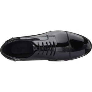 Costo Shoes 45,46,47,48,49,50 Numaralarda NV1088 Siyah Rugan Neolit Taban Büyük Numara Erkek Klasik Ayakkabı