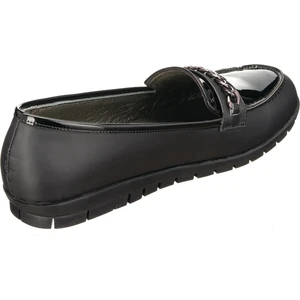 Costo Shoes 41,42,43,44 Siyah Yağlı Deri Saraç Dikişli Rahat Dişli Taban Leofar Zincir Aksesuarlı Büyük Numara Kadın Bot