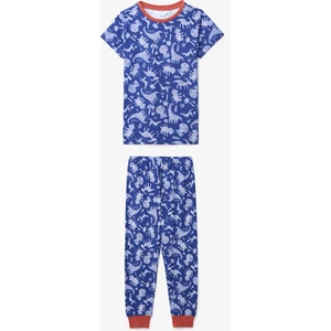 Erkek Çocuk Wild Pamuklu Koyu Mavi Pijama Takımı