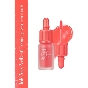 Uzun Süre Kalıcı Hafif Formüllü Kadife Bitişli Tint PERIPERA Ink Airy Velvet (8 Pretty Orange Pink) 
