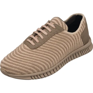 Costo Shoes Eray-01 Krem Spor Ayakkabı Rahat Geniş Kalıp Kauçuk Esnen Taban