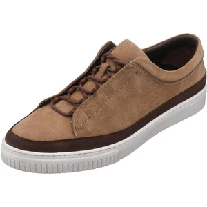 Costo Shoes Kadir-03 Kum Nubuk Deri Büyük Numara Erkek Spor Ayakkabısı Rahat Geniş Kalıp Şık