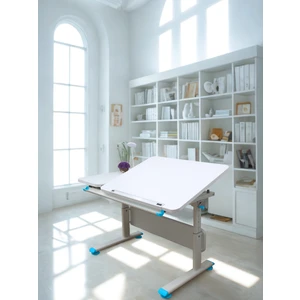Creo Mobili Yükseklik ve Eğim Ayarlı, Vega Simple Çalışma Masası Çekmecesiz - 130 x 70  cm , Ekru