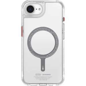 iPhone 16E Uyumlu Kılıf M-Safe Şarj Özellikli Şeffaf Airbag Tasarımlı Skinarma Saido Kapak Şeffaf