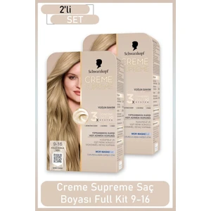 Creme Supreme Full Kit 9-16 Küllü Soğuk Sarı x 2 Adet