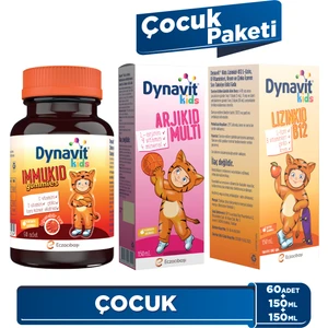 Kids Immukid Gummies & Arjikid & Lizinkid - Çocuk Paketi