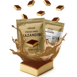 Refresh Chips Freeze Dry Kazandibi Tatlısı - Dondurularak Kurutulmuş Tatlı- 30GR