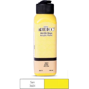 Akrilik Boya 140 Ml - 3601 Sarı